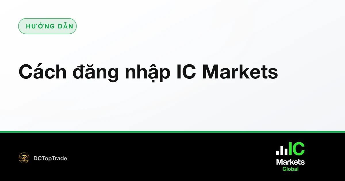 Cách đăng nhập IC Markets