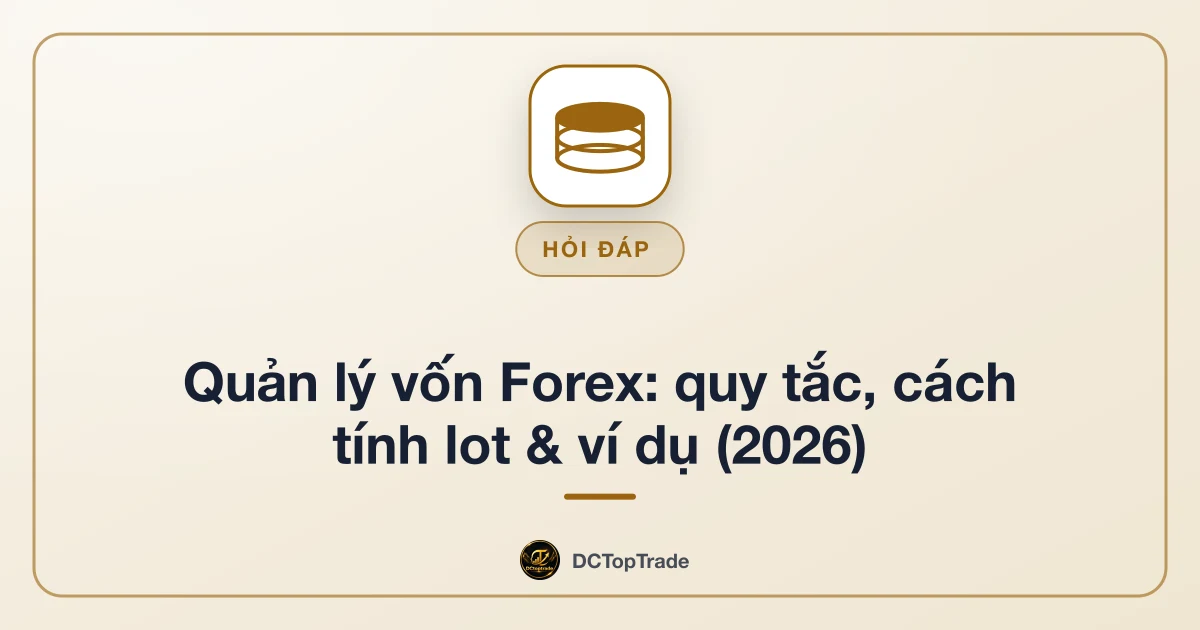 Quản lý vốn Forex: quy tắc, cách tính lot & ví dụ (2026)
