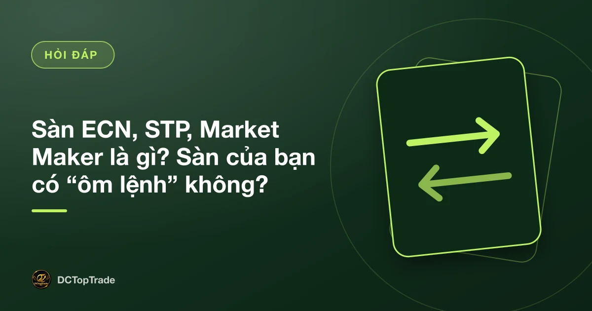 Sàn ECN, STP, Market Maker là gì? Sàn của bạn có “ôm lệnh” không?