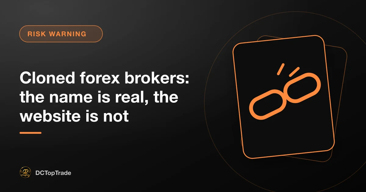 Cloned forex brokers: the name is real, the website is not