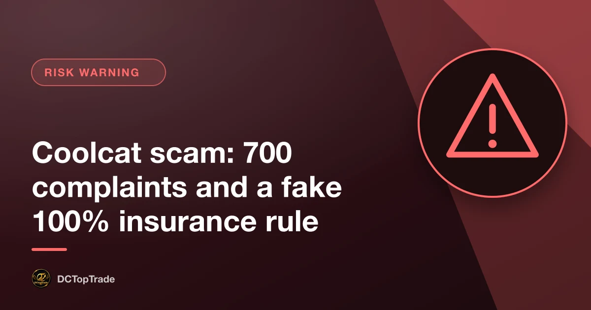 Coolcat scam: 700 complaints and a fake 100% insurance rule