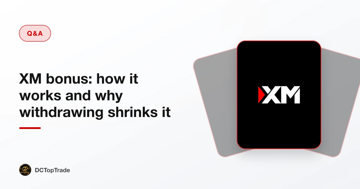 XM bonus: how it works and why withdrawing shrinks it