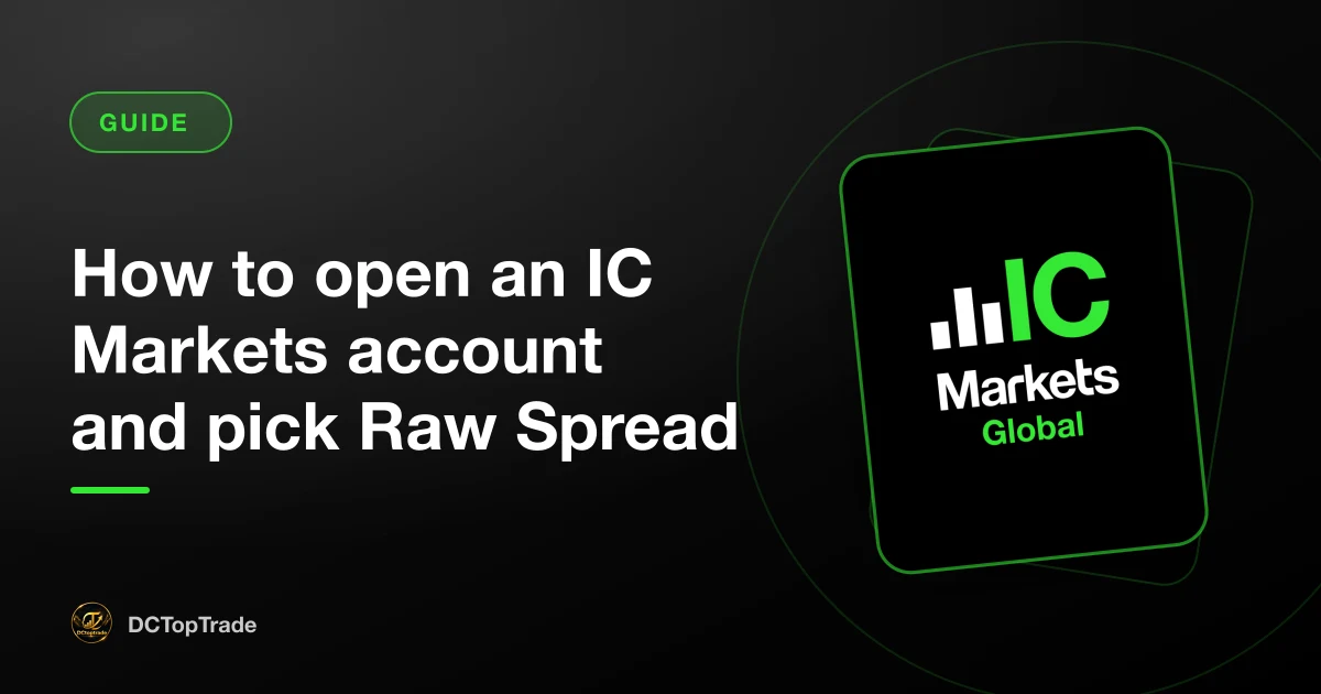 How to open an IC Markets account and pick Raw Spread