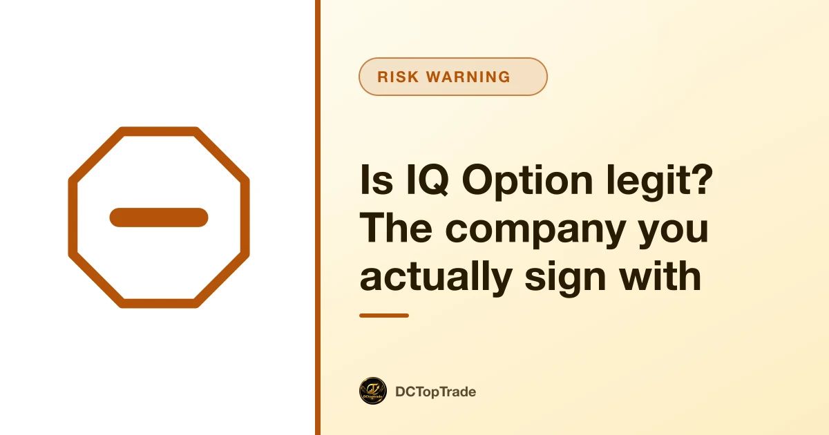 Is IQ Option legit? The company you actually sign with